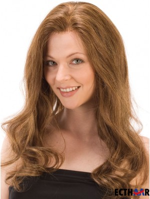Wellig ohne Pony Monofilament Auburn Exquisite lange Perücken