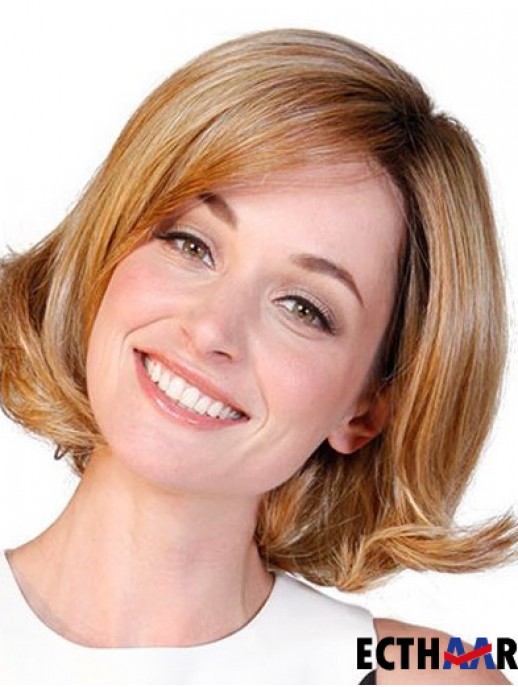 Synthetische Bobs Auburn Wavy 10 Zoll Frauen Perücke Medium
