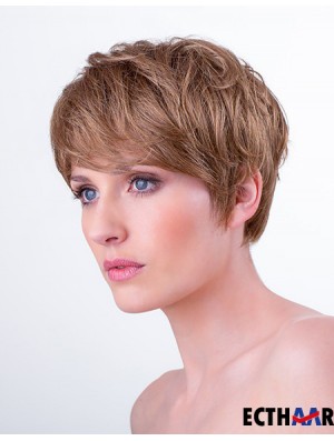 Synthetisches Monofilament 6  inchBoycuts Straight Auburn Short Hairstyles