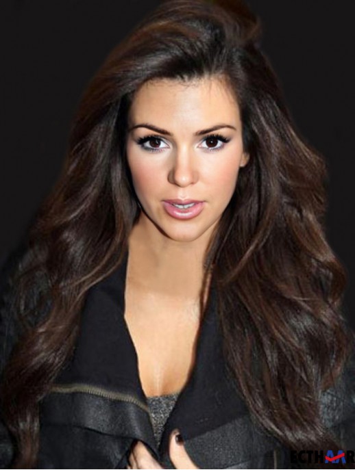 Auburn Wavy Lace Front Wunderschöne 24 Zoll  Perücken