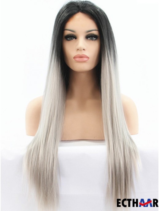 Bestes glattes menschliches Haar für schwarze Frauen Ombre / 2 Color Long Length