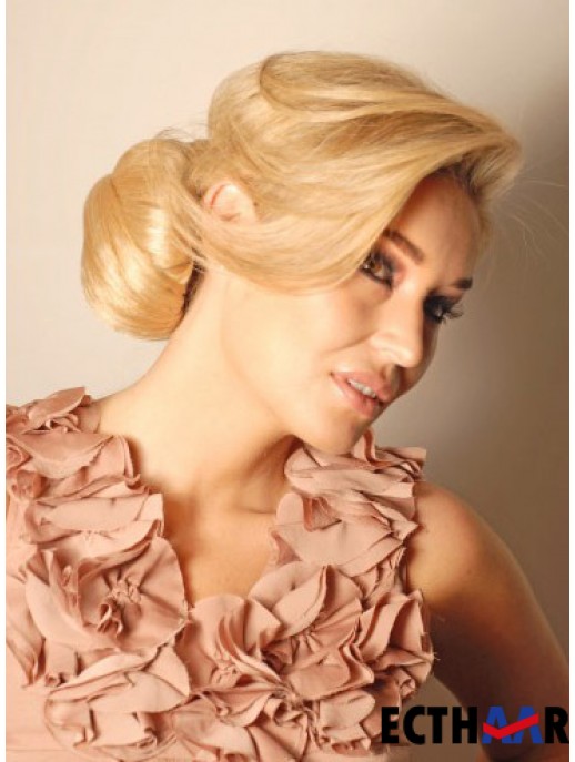Blondes Haarteil Brötchen